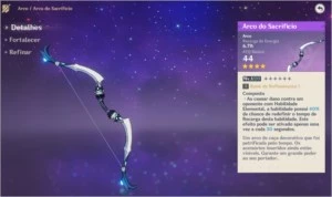 Conta ar 7 Razor + Arco do Sacrificio 4 - Genshin Impact