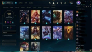 VENDO CONTA NO LOL / COM 91 SKINS e 16 Fragmentos Aleatorios - League of Legends