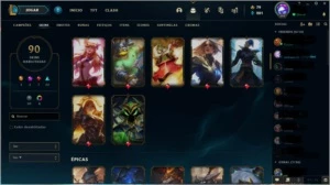 VENDO CONTA NO LOL / COM 91 SKINS e 16 Fragmentos Aleatorios - League of Legends