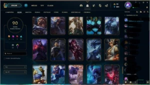 VENDO CONTA NO LOL / COM 91 SKINS e 16 Fragmentos Aleatorios - League of Legends