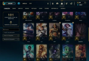 Esmeralda 3 com 40 Champs e 15 Skins - League of Legends LOL