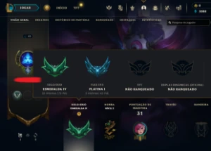 Conta Lol Diamante 4 com 31 Champions e 16 Skins + Espólios - League of Legends