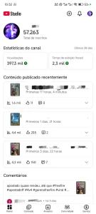 Canal No Youtube 57 Mil Inscritos - Outros