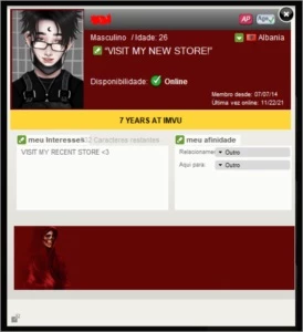 CONTA IMVU COM 8 ANOS + AP, AGE, NO GUEST E MARRIED - Others