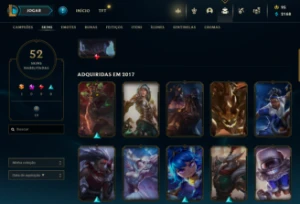 Conta Handlevel com 52 skins + MMR Zerado - League of Legends LOL