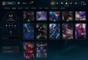 Conta Handlevel com 52 skins + MMR Zerado - League of Legends LOL