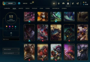 Conta Handlevel com 52 skins + MMR Zerado - League of Legends LOL