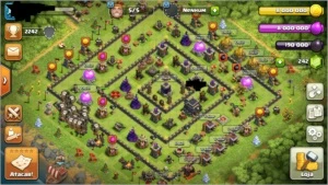 CV 9 Full (defesa,tropas,herois) troca de nome disponivel - Clash of Clans