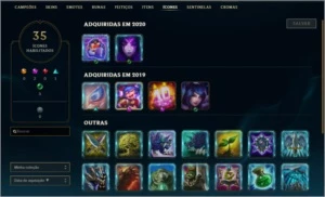 Conta smurf lol com skin annieversario - League of Legends