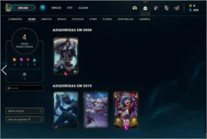Conta smurf lol com skin annieversario - League of Legends