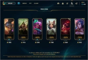 Conta smurf lol com skin annieversario - League of Legends