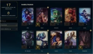 Platina 4 - 40K a 50K de EA - Email não verificado - League of Legends LOL