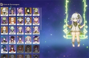Conta Genshin Impact Nahida, Yoimiya, Ganyu, Tighnari e Jean