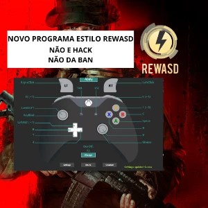 Aim Asisst Teclado E Mouse Estilo Rewasd Warzone 3 - Call of Duty COD