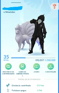 Conta Pokemon Go Lv 35 - Com 23 Poke Shiny + 30 Poke Iv 100%