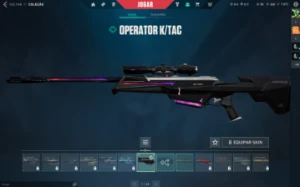 Conta com Faca Lamina K/TAC + Vandal K/TAC + Operator K/TAC - Valorant