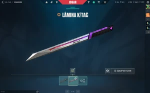 Conta com Faca Lamina K/TAC + Vandal K/TAC + Operator K/TAC - Valorant