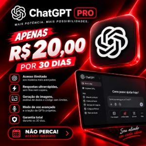 Chatgpt Pro 6.0 Astra por 30 dias / Garantia / compartido - Assinaturas e Premium