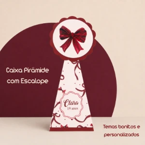Caixa Pirâmide Personalizada em Kits - Artesanato e Personalizados
