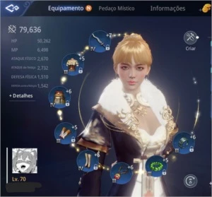 Taoista lvl 70 / 79.636k power / pet+pedras épica - MIR4