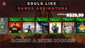 Assinatura GamePass + Jogos Xbox One - Assinaturas e Premium