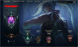 CONTA LEAGUE OF LEGENDS PLATINA LOL