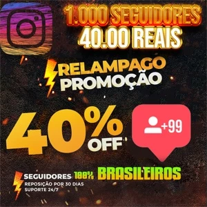 [Promoção] 1K Seguidores Instagram 100% BR