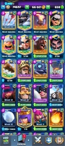 Conta nível 14 com campeões - Clash Royale