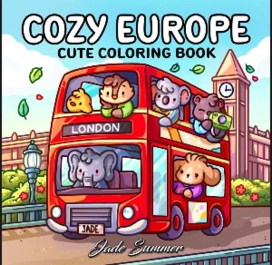 Cozy Europe - 40 Desenhos para Imprimir e Colorir em pdf - eBooks