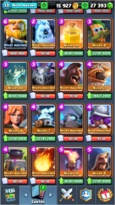 Conta Clash Royale nível 13 semi full