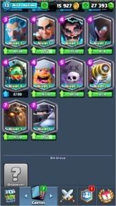Conta Clash Royale nível 13 semi full