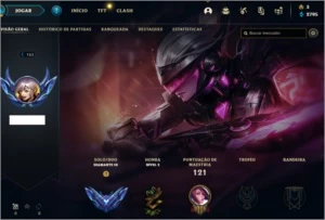 Conta Diamante 3 bom MMR skins,lvl 163,champs,shards d champ - League of Legends LOL