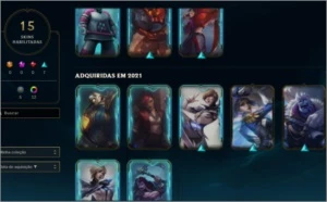 Conta Diamante 3 bom MMR skins,lvl 163,champs,shards d champ - League of Legends LOL