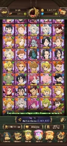 conta de 7DS grand cross - Seven Deadly Sins