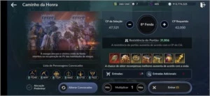 Black Desert Mobile Conta end game 11250 CP +2 Relíquia red