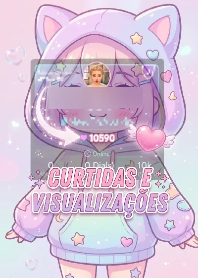 Curtidas e visualizações🌺