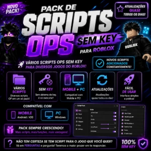 Pack de Scripts OPS Sem Key para Roblox (Mobile e PC) - Outros