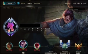 Conta League of Legends - Diamond V / 2 Páginas / 27 Camps LOL