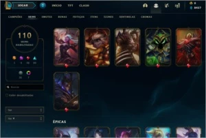 Conta Platina, Lux elementalista, 3 míticas (Muito Barato!) - League of Legends LOL