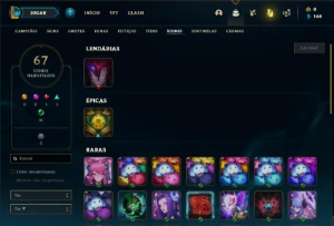 Conta bronze 2 com 35 Champs e 9 Skins + 6 Espolios - League of Legends LOL