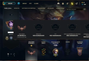 Conta bronze 2 com 35 Champs e 9 Skins + 6 Espolios - League of Legends LOL