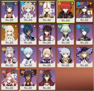 Conta com Diluc e Mona C1, Banner Garantido + Benção 50 dias - Genshin Impact