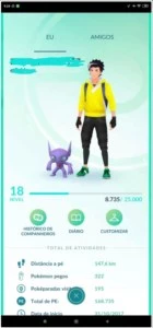Conta Pokémon Go Lvl 18