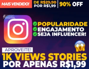 [Promoção] 1K Visualizações em Stories Instagram | 24h On - Redes Sociais