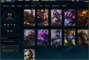 Conta lol Platina 3 // 20 skins //Todos os dados ! - League of Legends