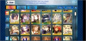 Conta Fate Go SSR SR + ITENS - Fate Grand Order