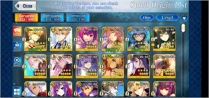 Conta Fate Go SSR SR + ITENS - Fate Grand Order