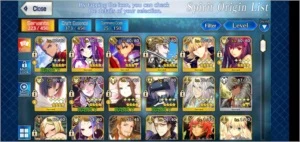 Conta Fate Go SSR SR + ITENS - Fate Grand Order