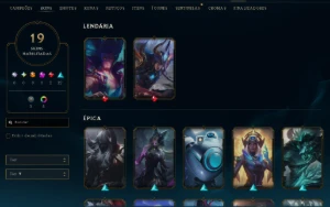 Conta Bronze 1 + 19 Skins 60+ Campeoes Upada A Mão Nivel 241 - League of Legends LOL