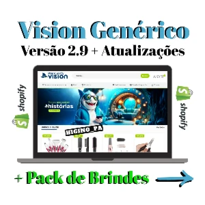 Tema Vision Generico + Script Checkout Yampi + Aulas